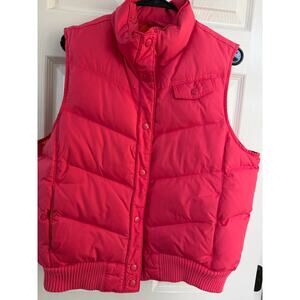 GAP Womens Pink Puffer Vest